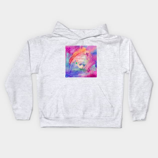 unicorn store Kids Hoodie by Fatemeh.art